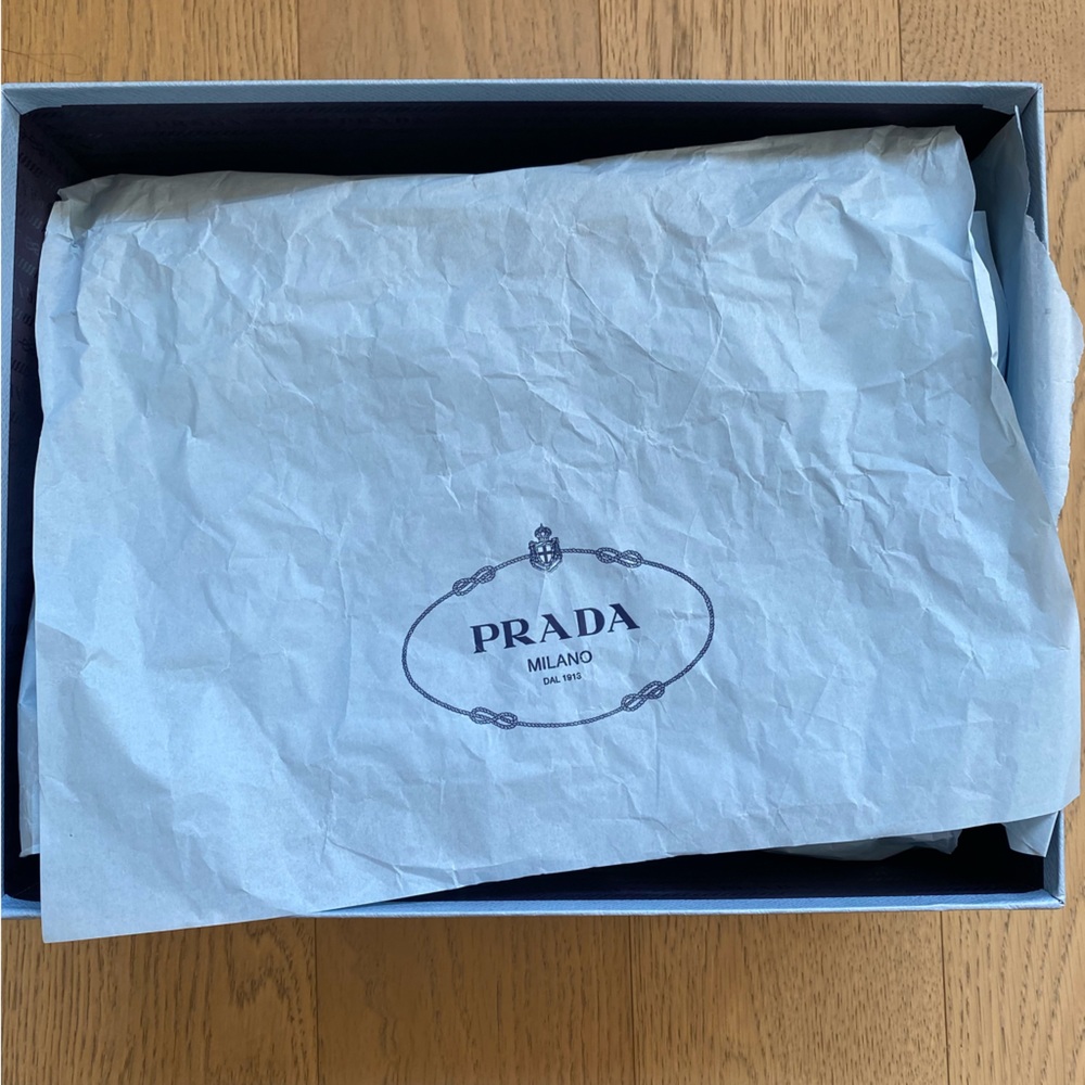 NIB Prada Chocolate Brushed Leather Loafers - Picture 7 of 8